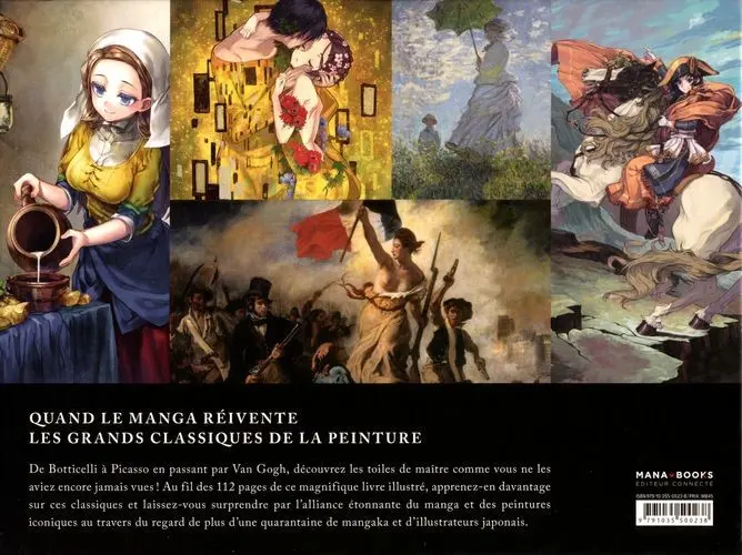 Verso de l'album Quand le manga réinvente les grands classiques de la peinture