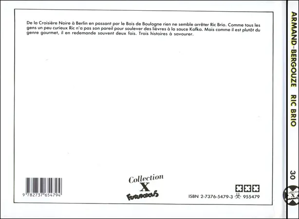 Verso de l'album Ric Brio
