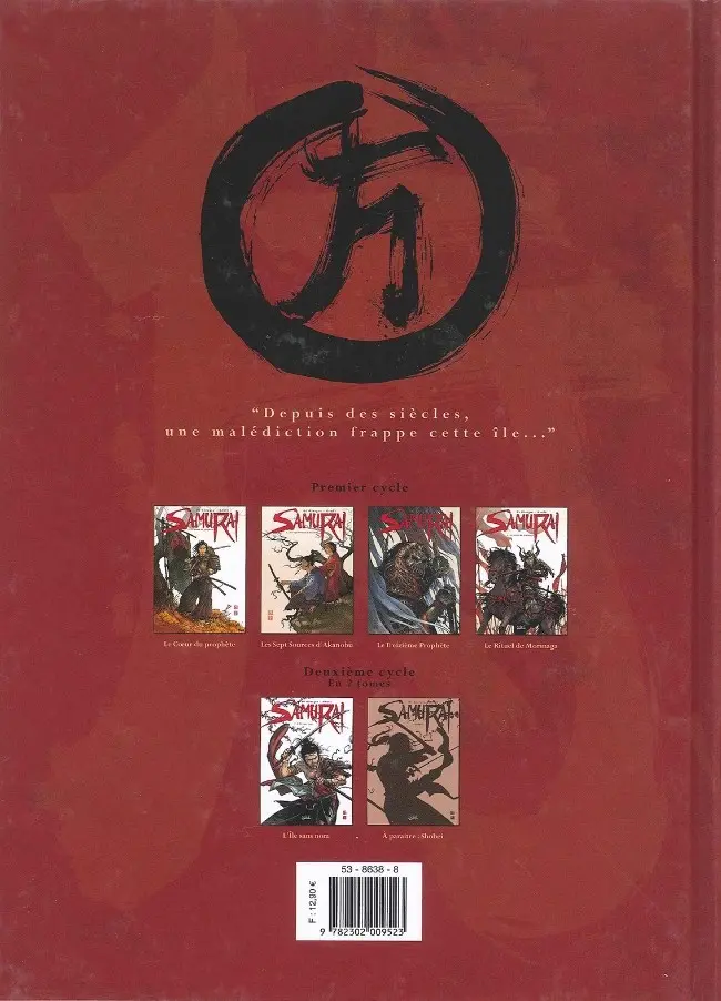 Verso de l'album Samurai Tome 5 L'île sans nom