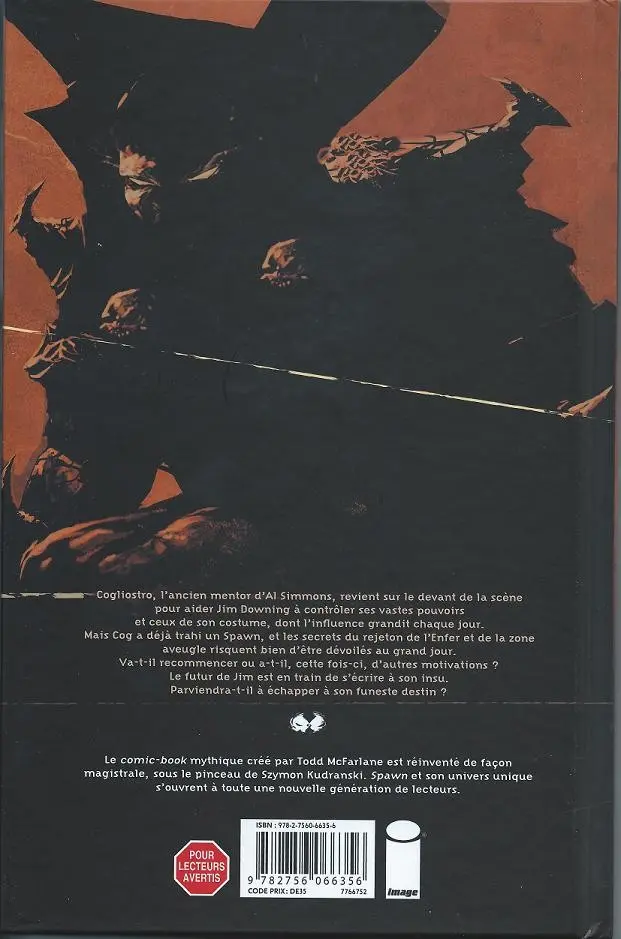 Verso de l'album Spawn - La Saga infernale Tome 7 Le Retour de Cog