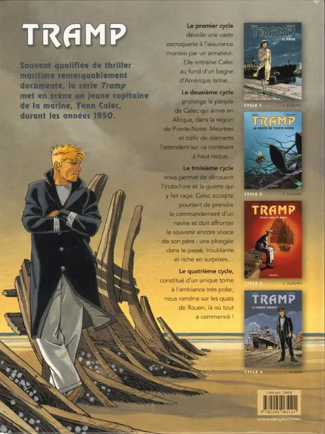 Verso de l'album Tramp Tome 10 Le cargo maudit