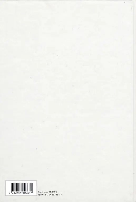 Verso de l'album La Volupté