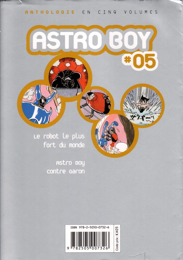 Verso de l'album Astro Boy Anthologie #05