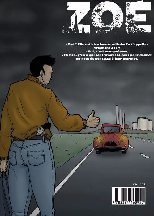 Verso de l'album Zoé