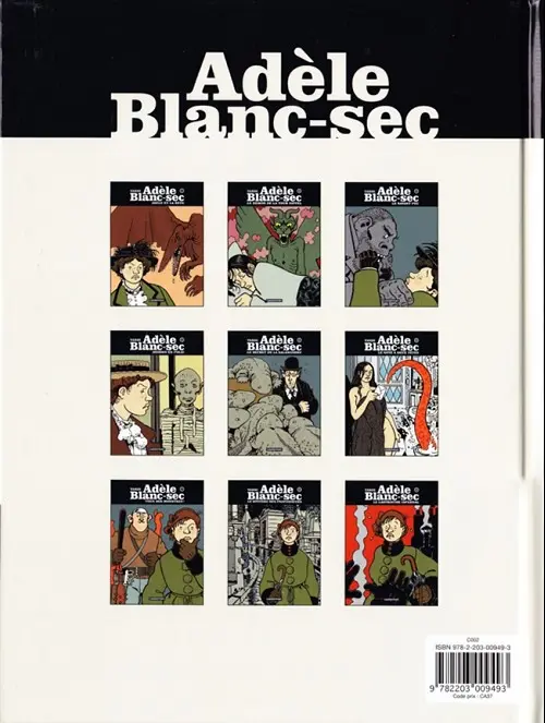 Verso de l'album Les Aventures Extraordinaires d'Adèle Blanc-Sec Tome 3 Le Savant fou