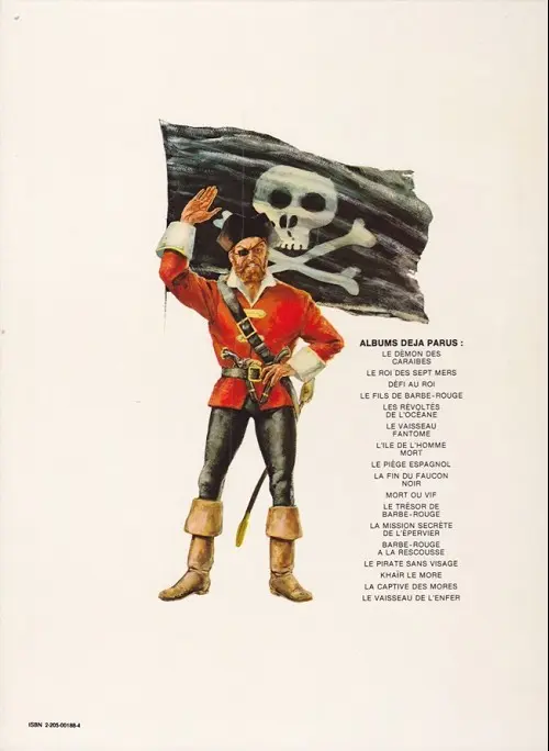 Verso de l'album Barbe-Rouge Tome 6 Le vaisseau fantôme