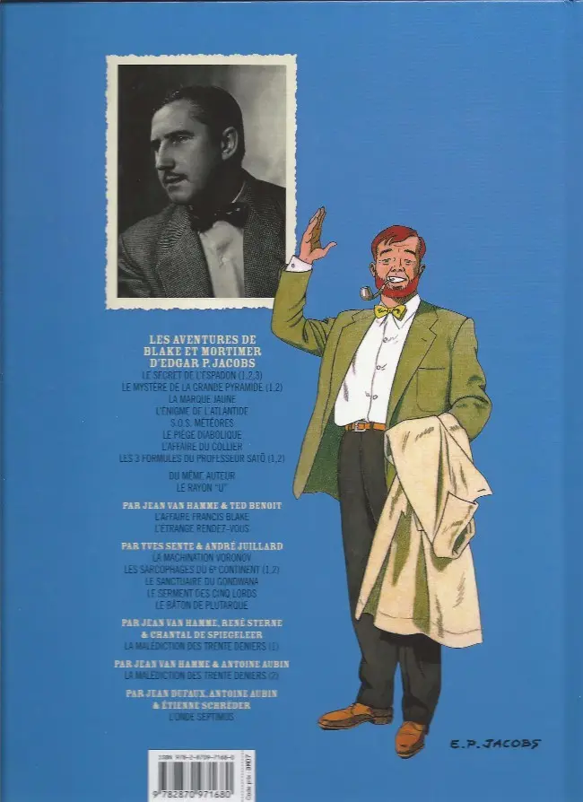 Verso de l'album Blake et Mortimer Tome 4 Le Mystère de la Grande Pyramide - Tome 1