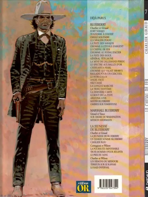 Verso de l'album Blueberry Tome 7 Le cheval de fer