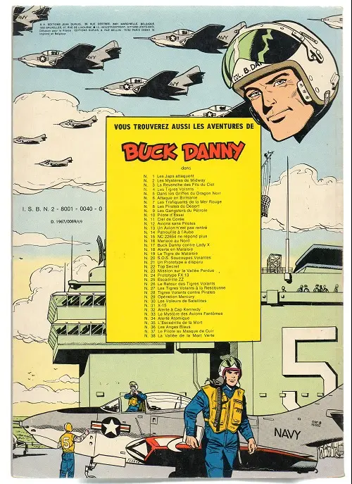 Verso de l'album Buck Danny Tome 3 La revanche des fils du ciel
