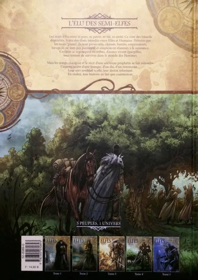 Verso de l'album Elfes Tome 4 L'Élu des semi-Elfes
