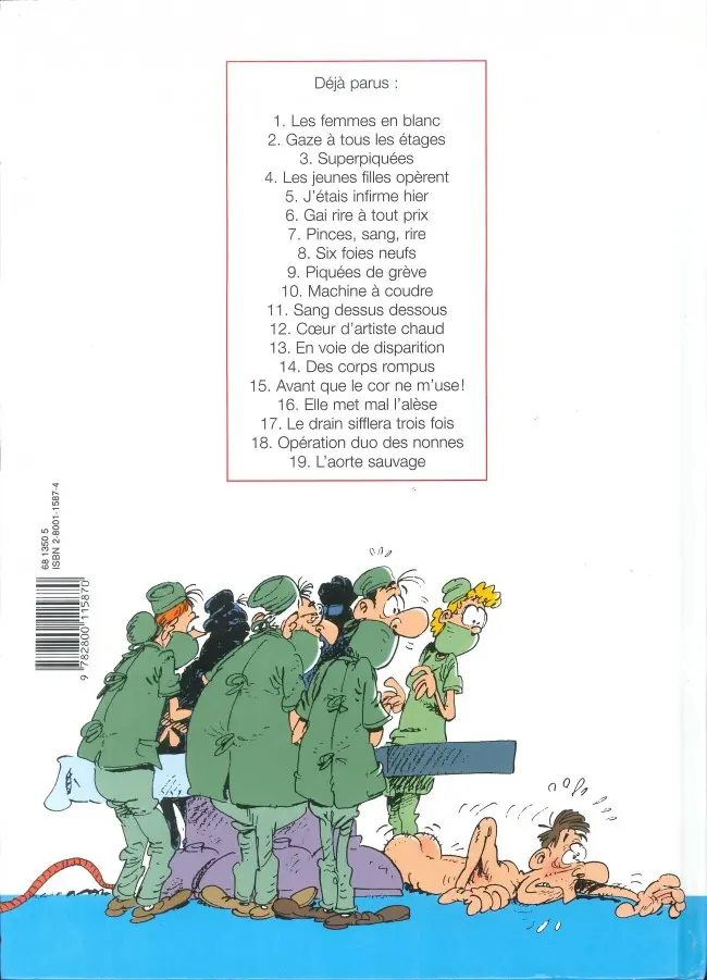 Verso de l'album Les Femmes en Blanc Tome 4 Les jeunes filles opèrent