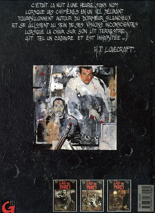 Verso de l'album L'Île des morts Tome 1 In cauda venenum