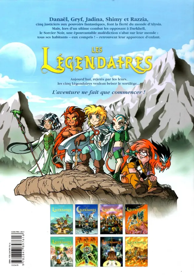 Verso de l'album Les Légendaires Tome 3 Frères Ennemis