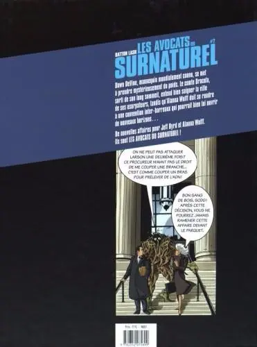 Verso de l'album Les Avocats du surnaturel #2