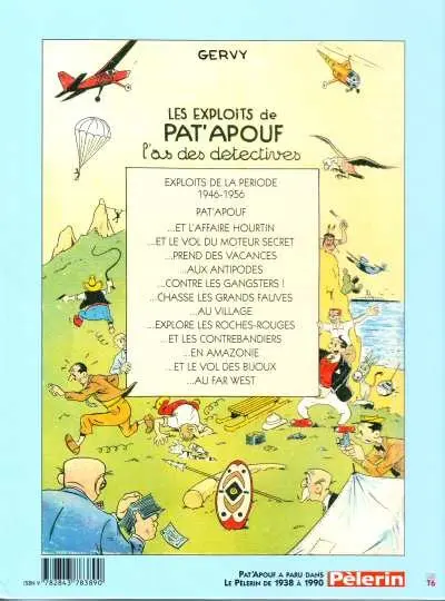 Verso de l'album Editions du Triomphe Tome 6 Pat'Apouf au village