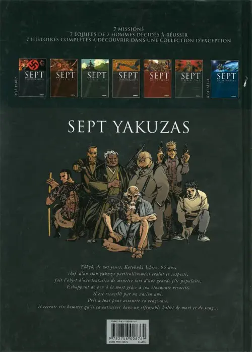 Verso de l'album Sept Cycle 1 Tome 6 Sept yakuzas