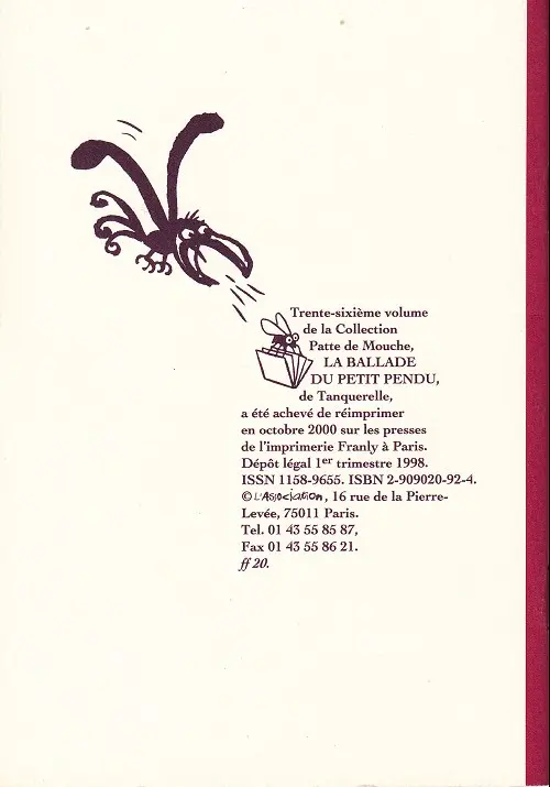 Verso de l'album La Ballade du petit pendu