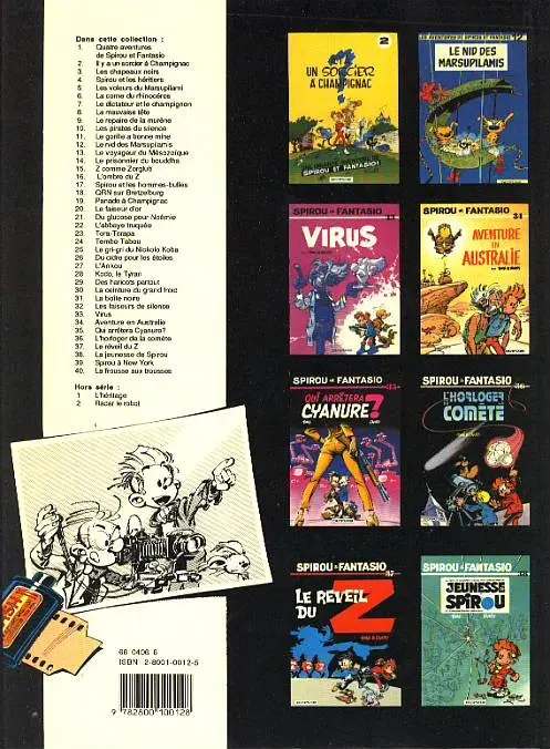 Verso de l'album Spirou et Fantasio Tome 10 Les pirates du silence