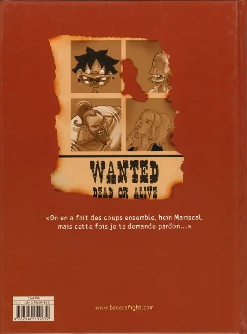 Verso de l'album Banana fight Tome 1 Le choc des titans