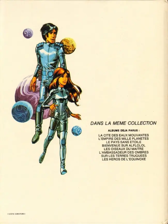 Verso de l'album Valérian Tome 8 Les héros de l'Equinoxe