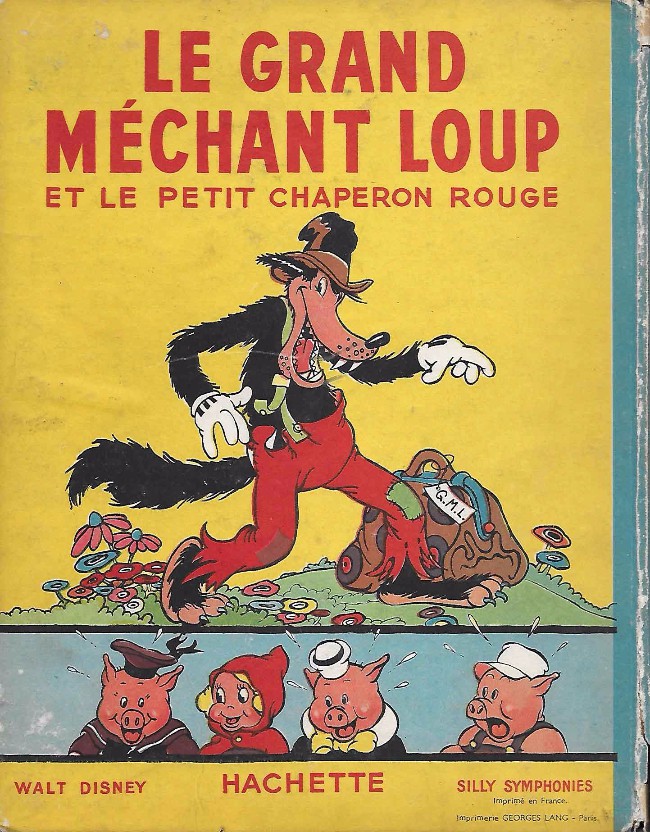 Verso de l'album Walt Disney (Hachette) Silly Symphonies Tome 2 Le Grand Méchant Loup et le Petit Chaperon rouge