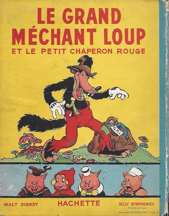 Verso de l'album Walt Disney (Hachette) Silly Symphonies Tome 2 Le Grand Méchant Loup et le Petit Chaperon rouge
