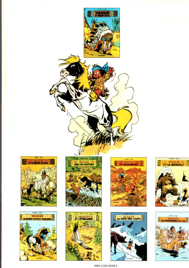 Verso de l'album Yakari Tome 8 Au pays des loups