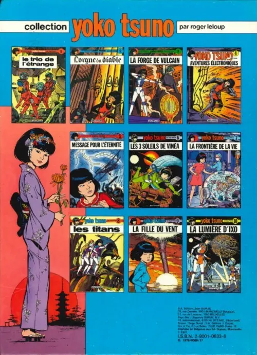 Verso de l'album Yoko Tsuno Tome 9 La fille du vent