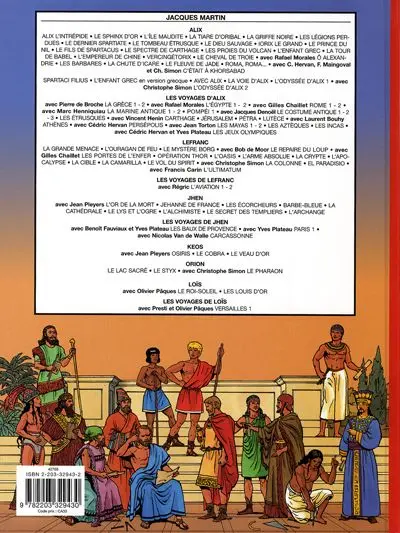 Verso de l'album Les Voyages d'Alix Tome 25 Les Incas