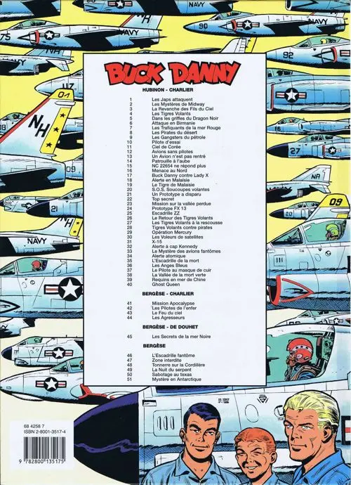 Verso de l'album Buck Danny Tome 51 Mystère en Antarctique