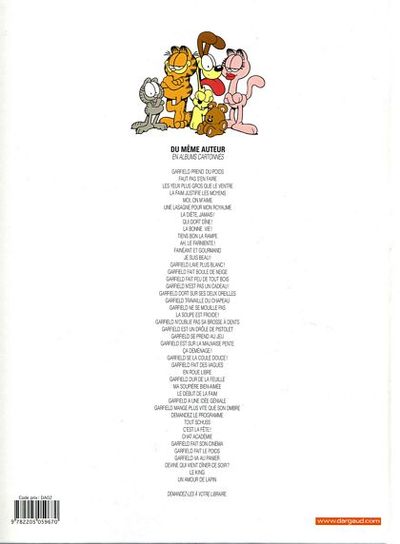 Verso de l'album Garfield Tome 44 Un amour de lapin