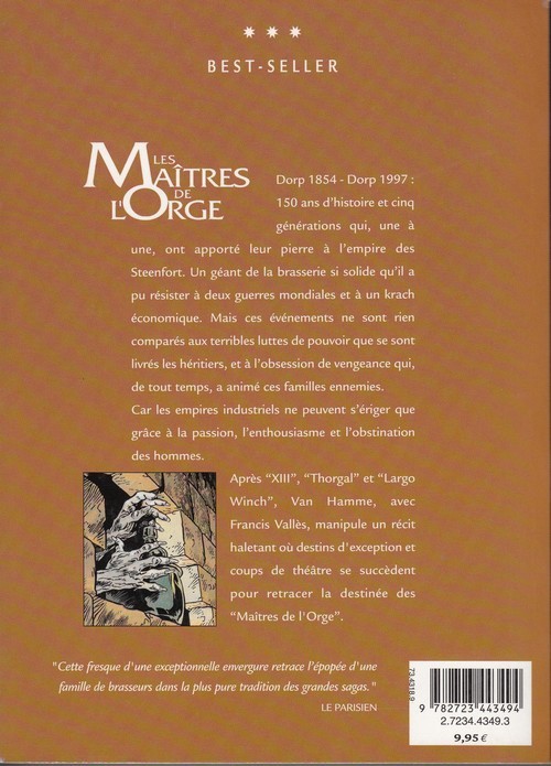 Verso de l'album Les Maîtres de l'Orge Intégrale Tomes 1 à 7