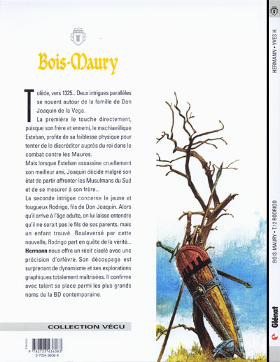 Verso de l'album Les Tours de Bois-Maury Tome 12 Rodrigo
