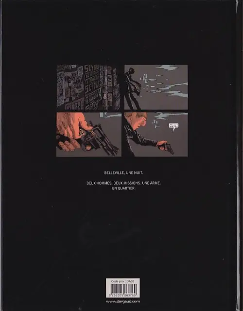 Verso de l'album Belleville Story Tome 1 Avant Minuit