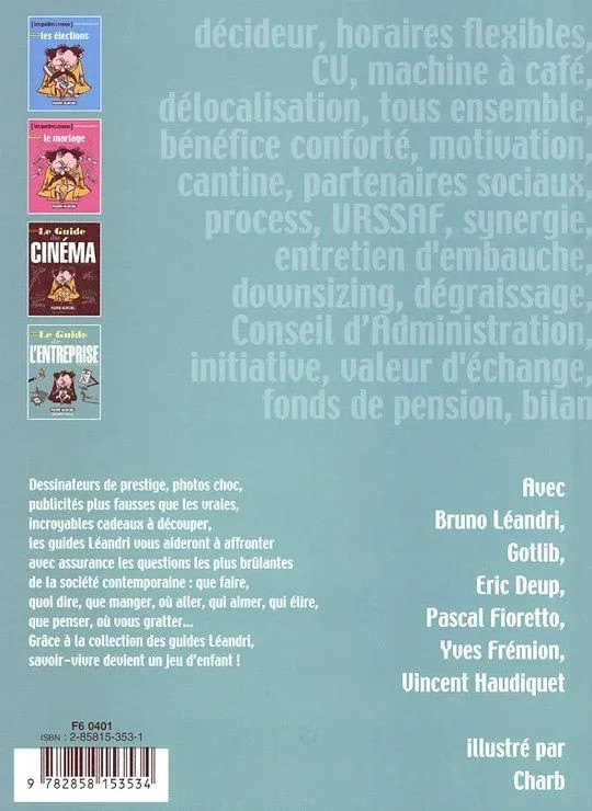 Verso de l'album Les Guides Léandri Tome 4 Le guide de l'entreprise