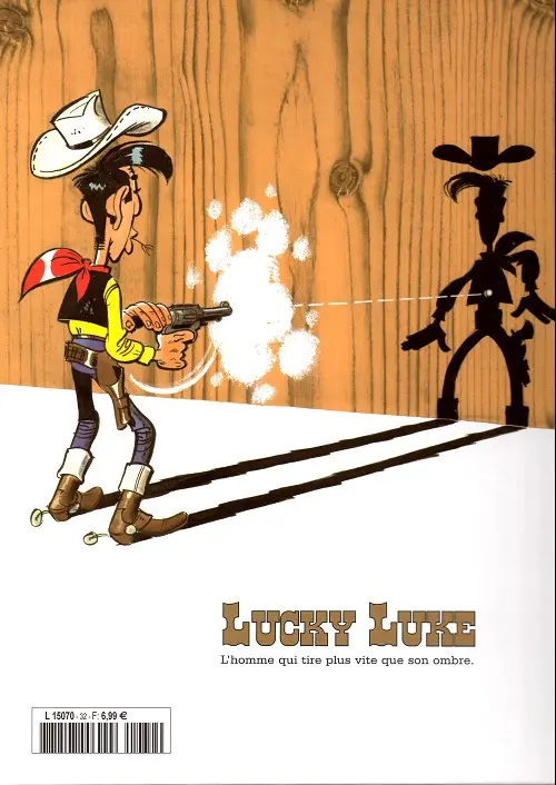 Verso de l'album Lucky Luke La collection Tome 32 Sous le ciel de l'Ouest