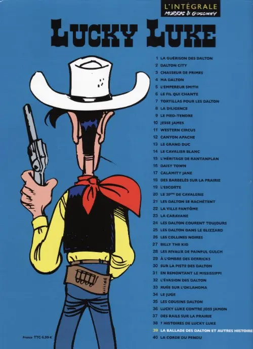 Verso de l'album Lucky Luke Tome 39 La ballade des Dalton et autres histoires