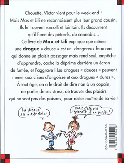 Verso de l'album Ainsi va la vie Tome 61 Le cousin de Max et Lili se drogue