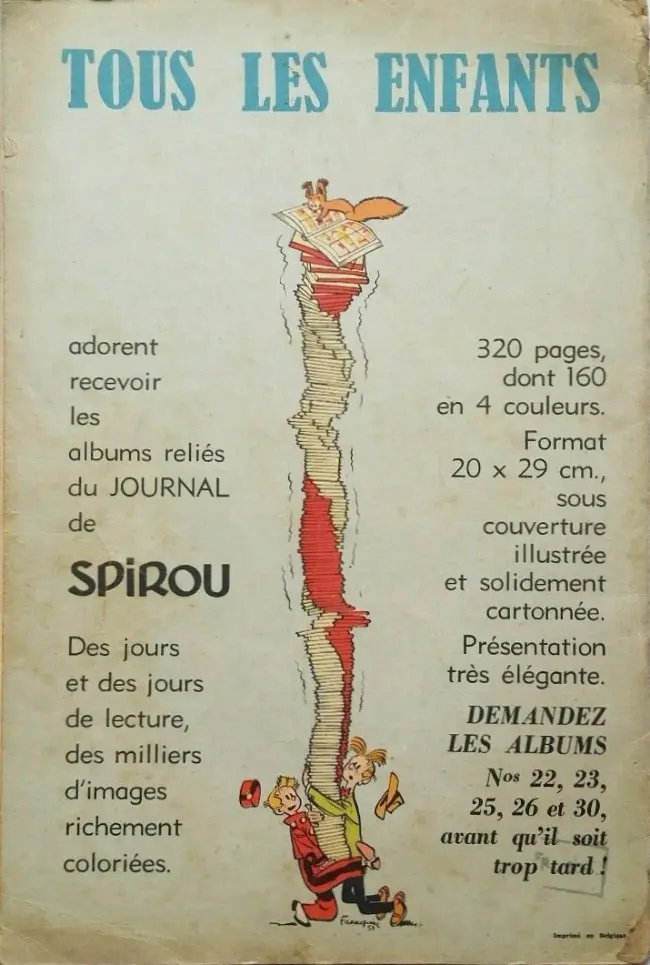 Verso de l'album Blondin et Cirage Tome 5 Au Mexique