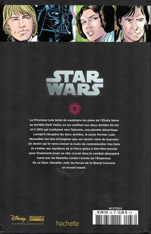 Verso de l'album Star Wars - Légendes - La Collection Tome 33 Épisode IV. Un Nouvel Espoir