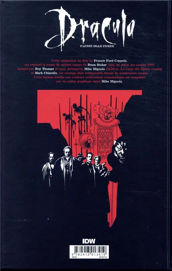 Verso de l'album Dracula