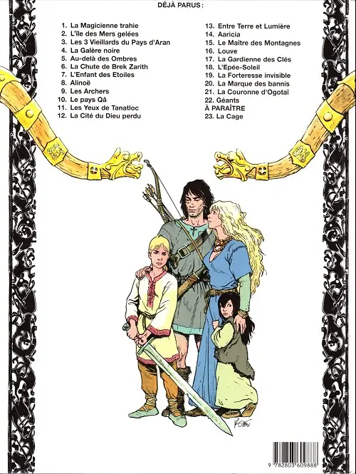 Verso de l'album Thorgal Tome 18 L'Épée-Soleil