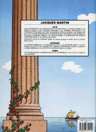 Verso de l'album Alix Tome 14 Les proies du volcan