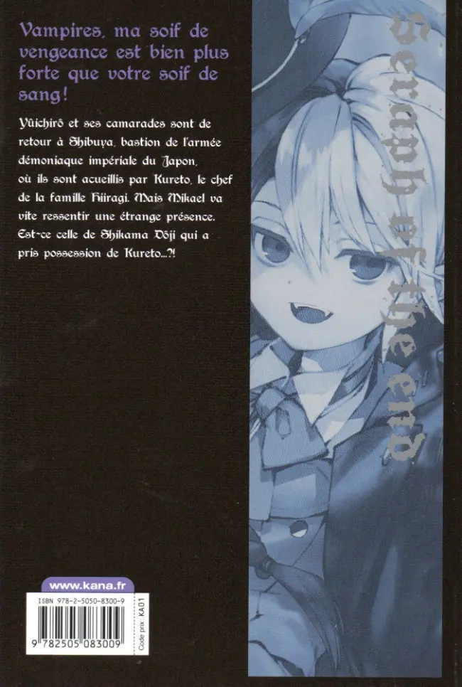 Verso de l'album Seraph of the End 18
