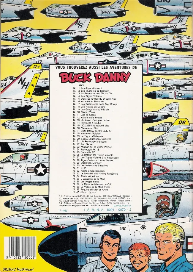 Verso de l'album Buck Danny Tome 33 Le mystère des avions fantômes