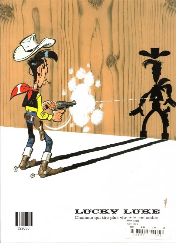 Verso de l'album Lucky Luke Tome 72 La légende de l'Ouest