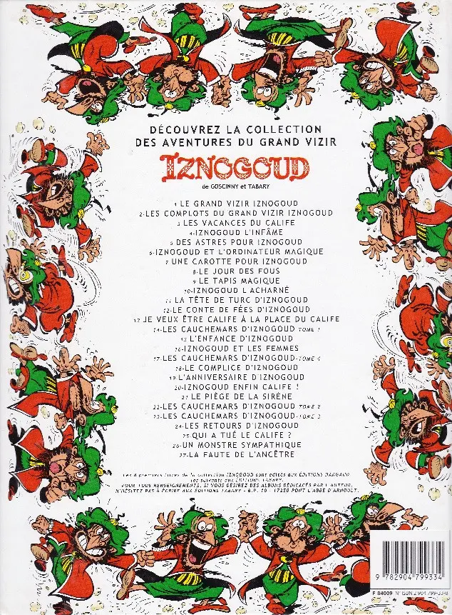 Verso de l'album Iznogoud Tome 15 L'enfance d'Iznogoud