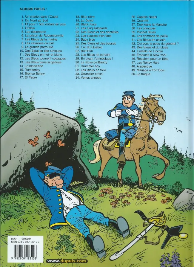 Verso de l'album Les Tuniques Bleues Tome 38 Les planqués