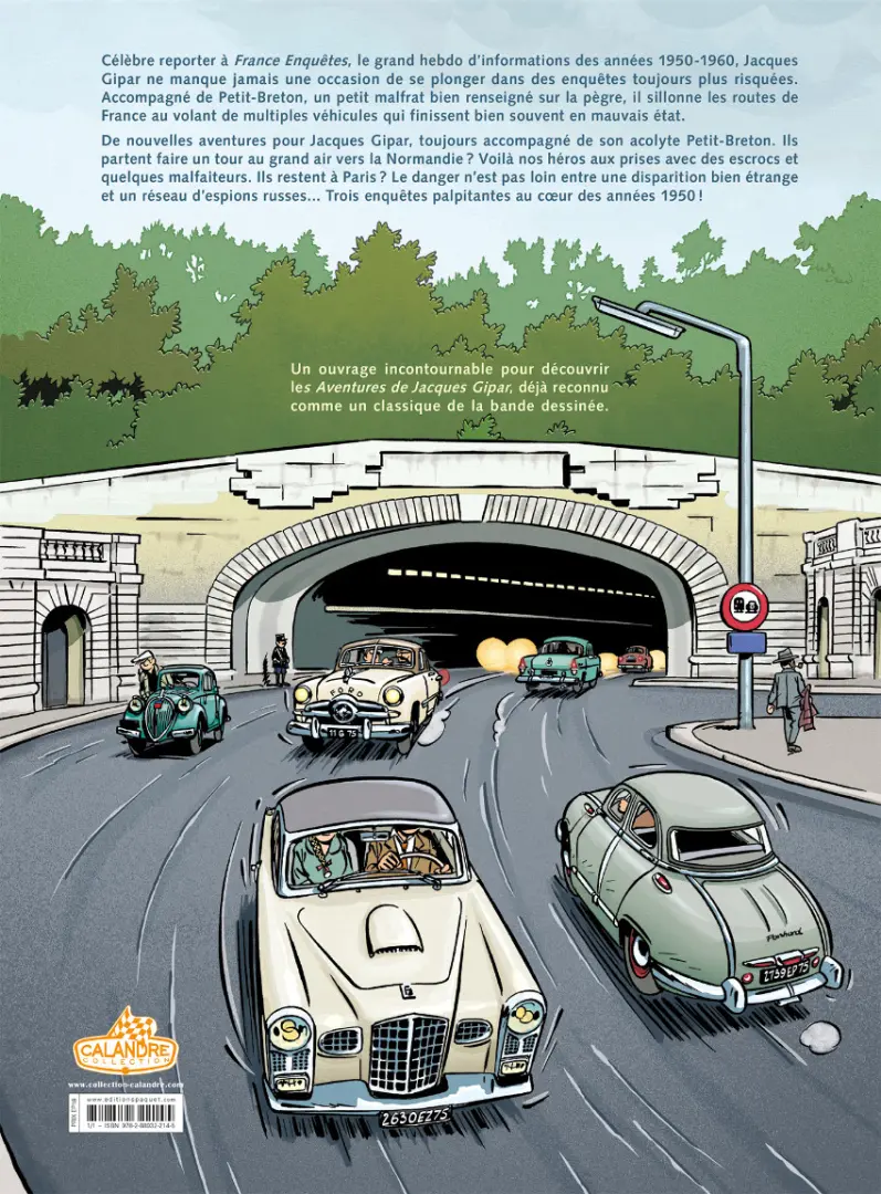 Verso de l'album Une aventure de Jacques Gipar Intégrale Paris-Normandie