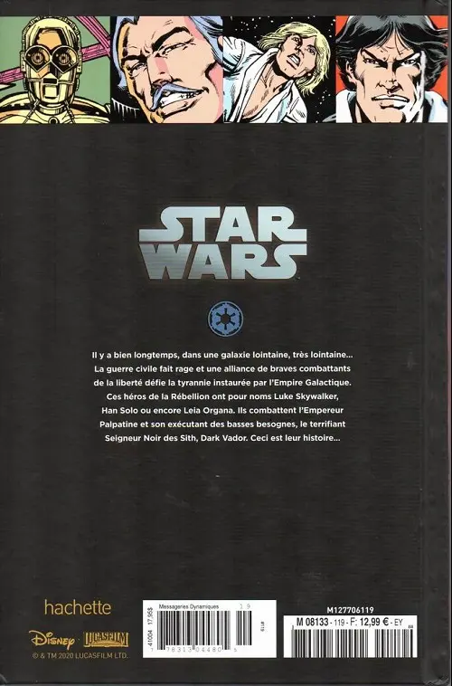Verso de l'album Star Wars - Légendes - La Collection Tome 119 Star Wars Classic - #18 à #23
